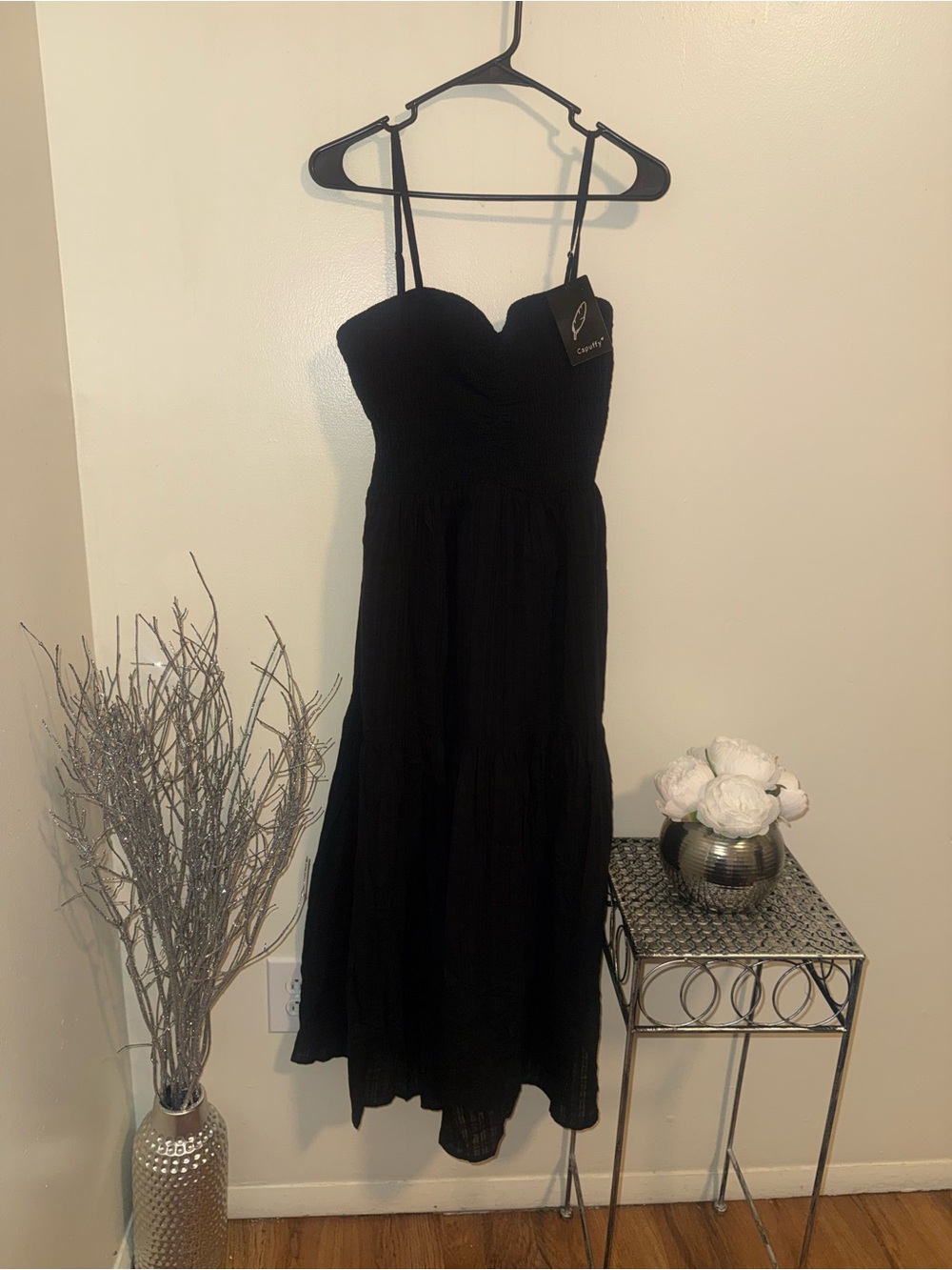 Black Spaghetti Strap Maxi Dress - Elegant Women's Summer Dress